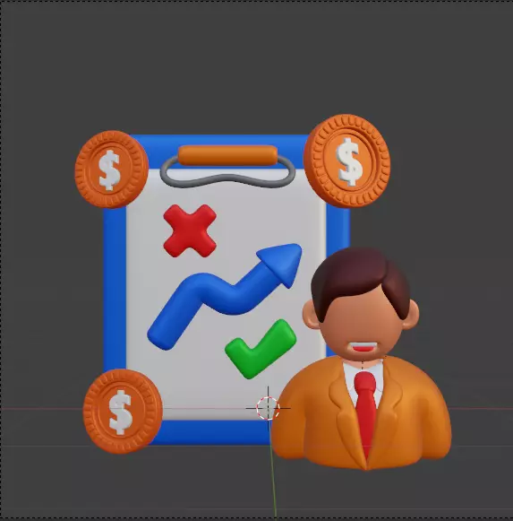 3D Business and Marketing Icon Pack 30 High Quality Illustration 3D model_108