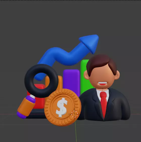 3D Business and Marketing Icon Pack 30 High Quality Illustration 3D model_52