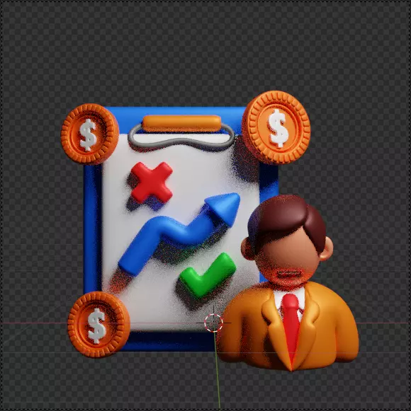 3D Business and Marketing Icon Pack 30 High Quality Illustration 3D model_109