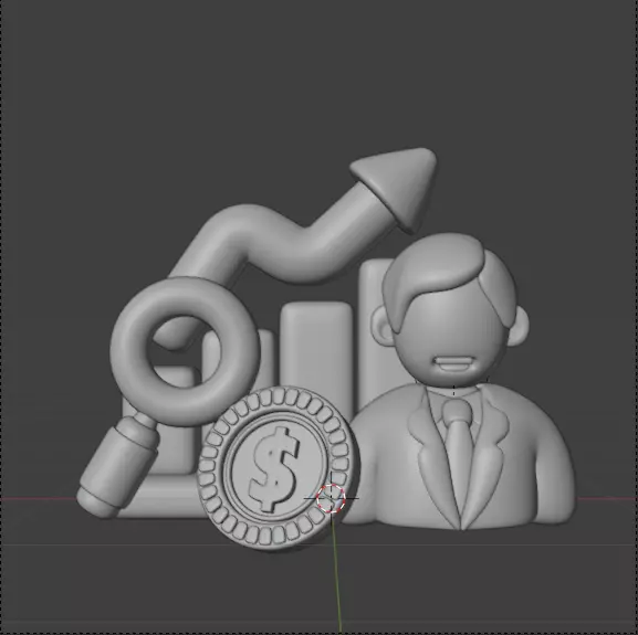 3D Business and Marketing Icon Pack 30 High Quality Illustration 3D model_50