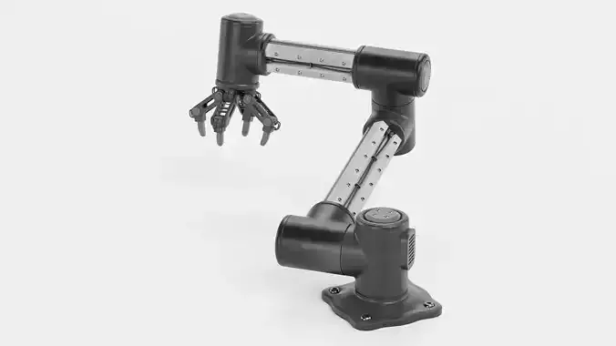 Robotic Arm with 4-Finger Gripper - V2 Rigged