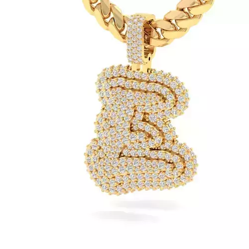 Triple layer Hip Hop Pendant