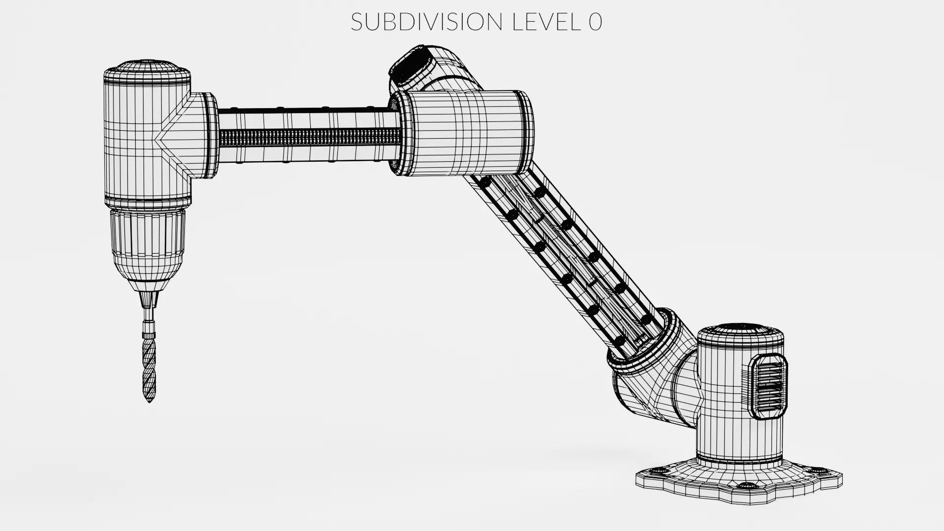 -Used Robotic Arm with Drill V6- 3D model_10