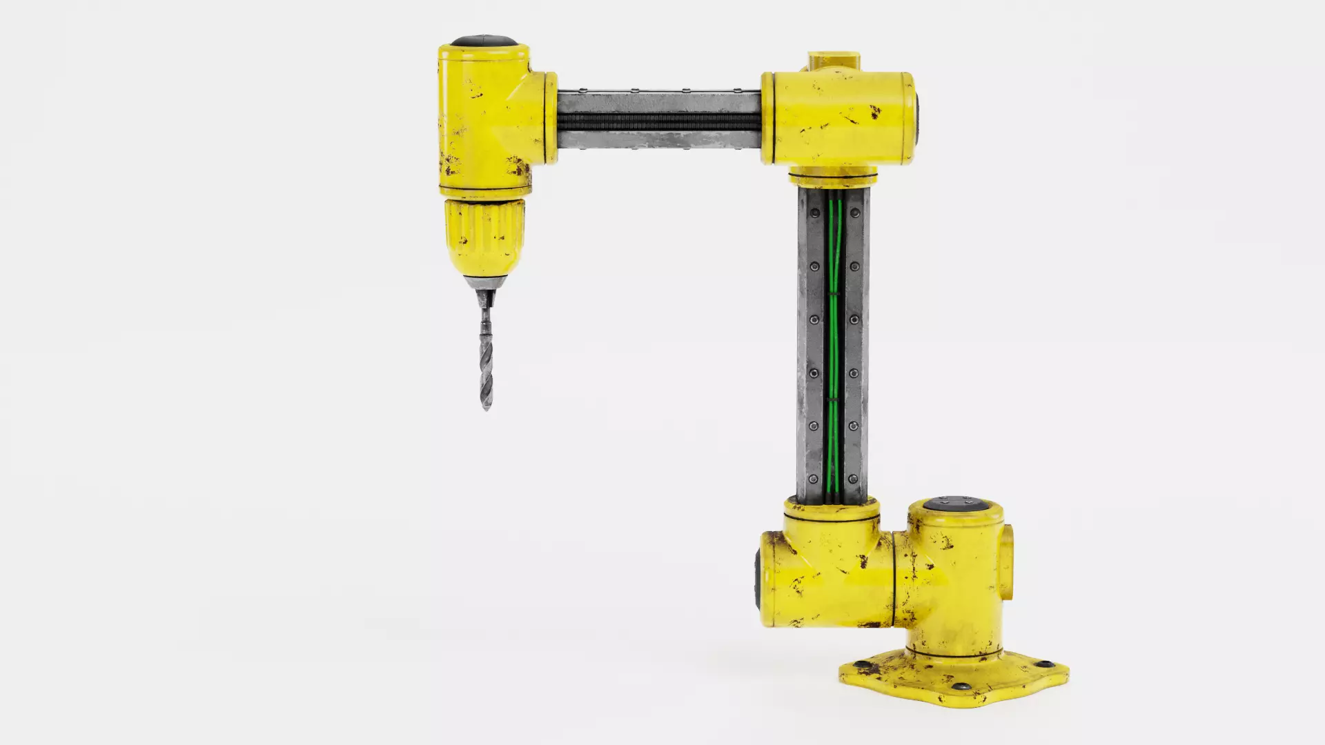 -Used Robotic Arm with Drill V6- 3D model_7