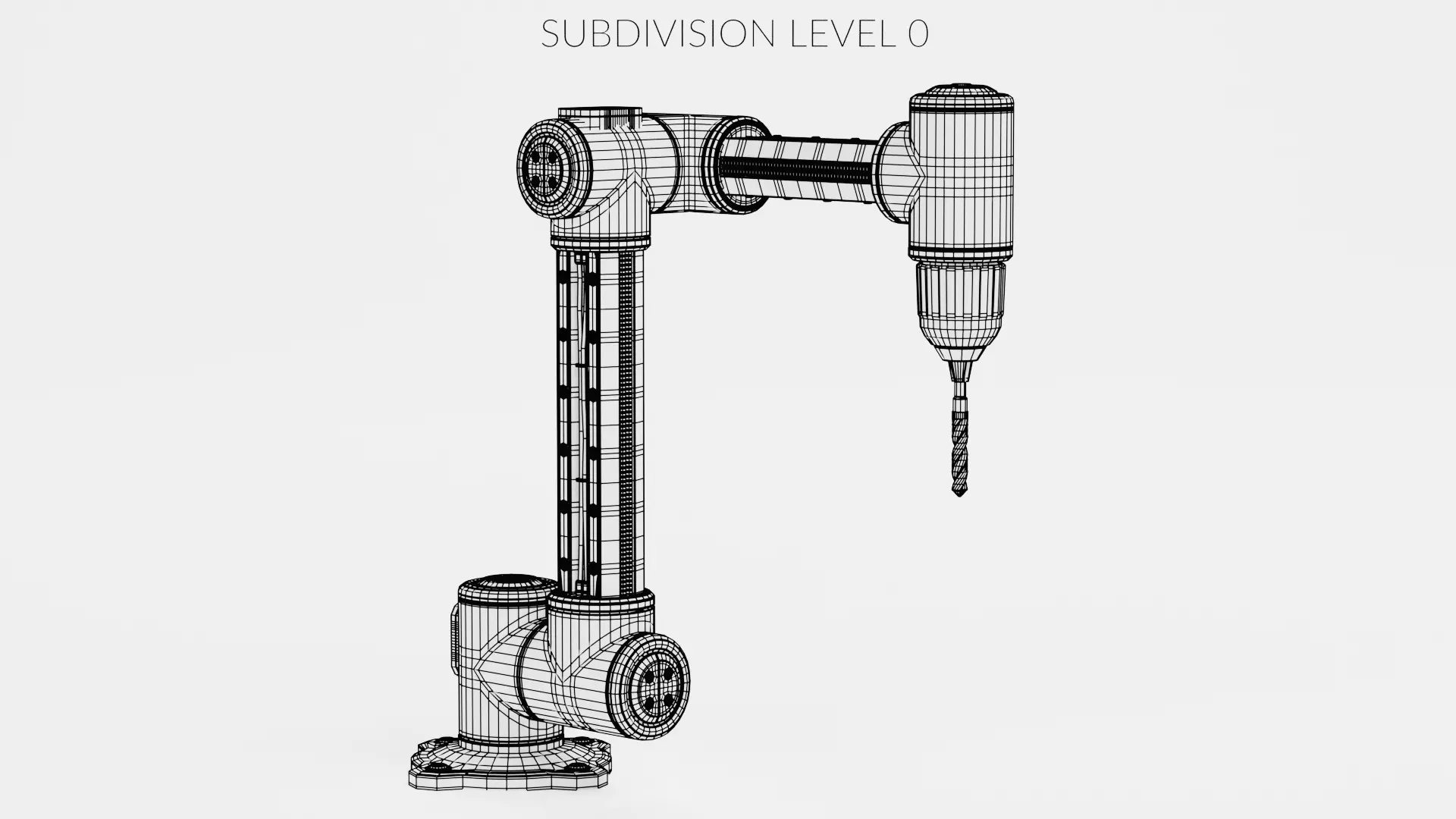 -Used Robotic Arm with Drill V6- 3D model_14