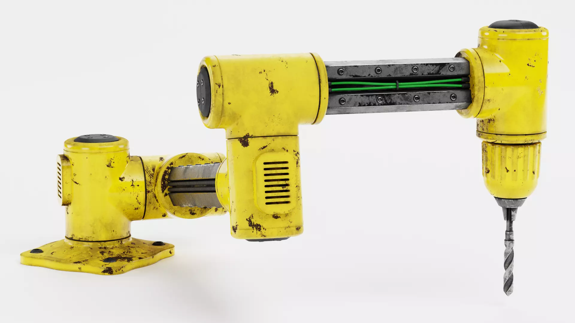 -Used Robotic Arm with Drill V6- 3D model_3