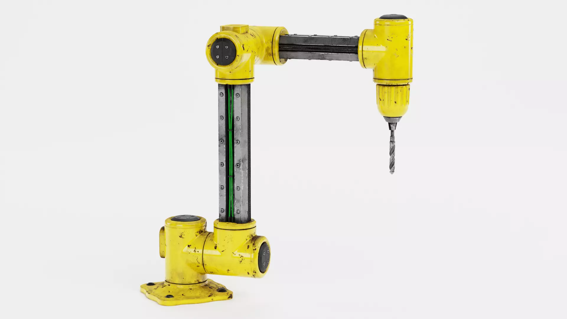 -Used Robotic Arm with Drill V6- 3D model_8