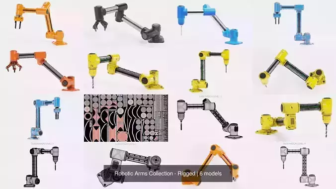 Robotic Arms Collection - Rigged