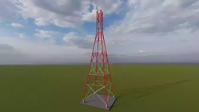 4 Pole Telecom Tower