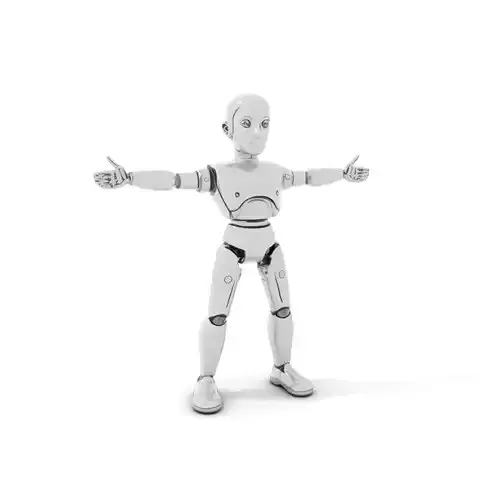 Silver Robot Humanoid model pack