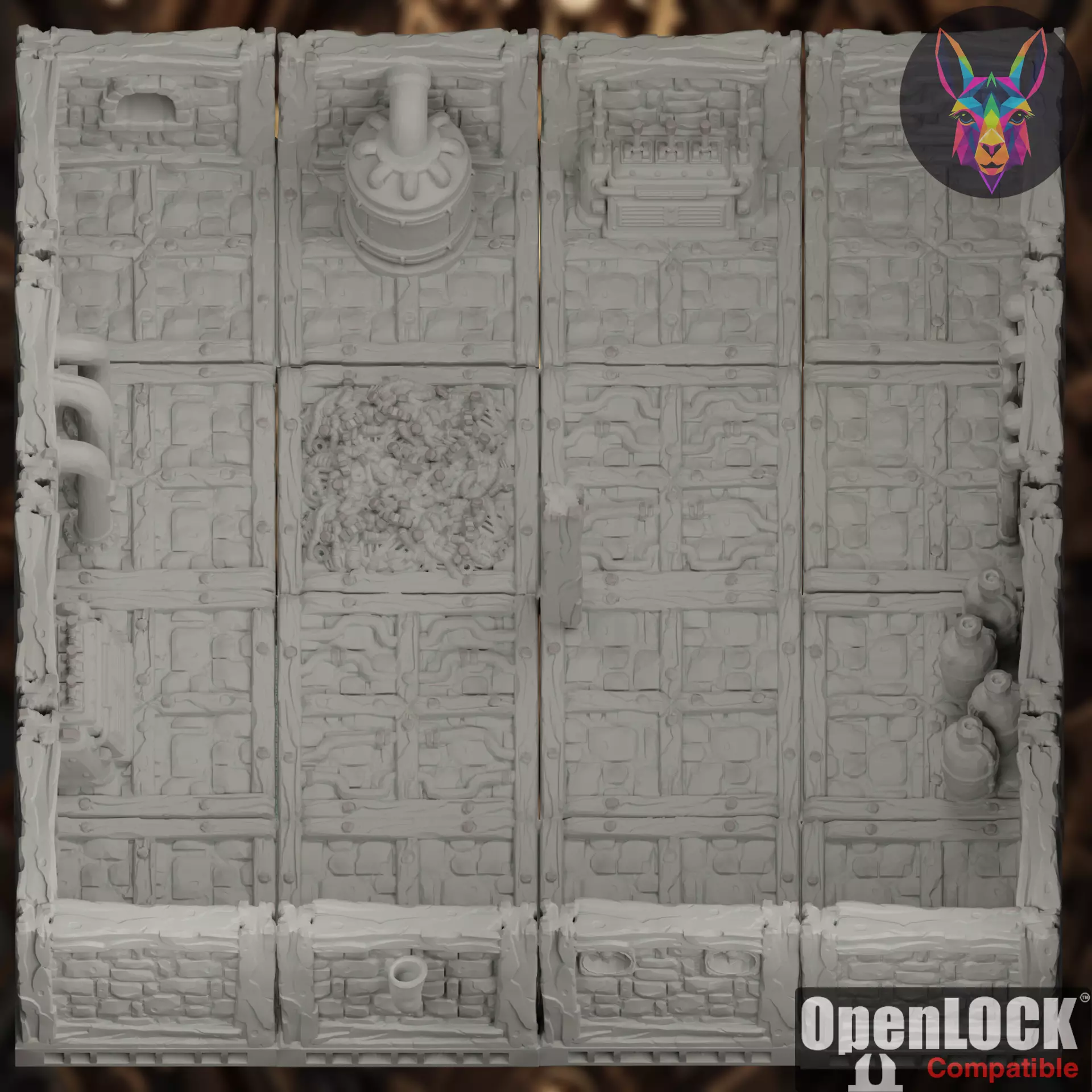 Cogsworth Hollow OpenLOCK 3D print model_0