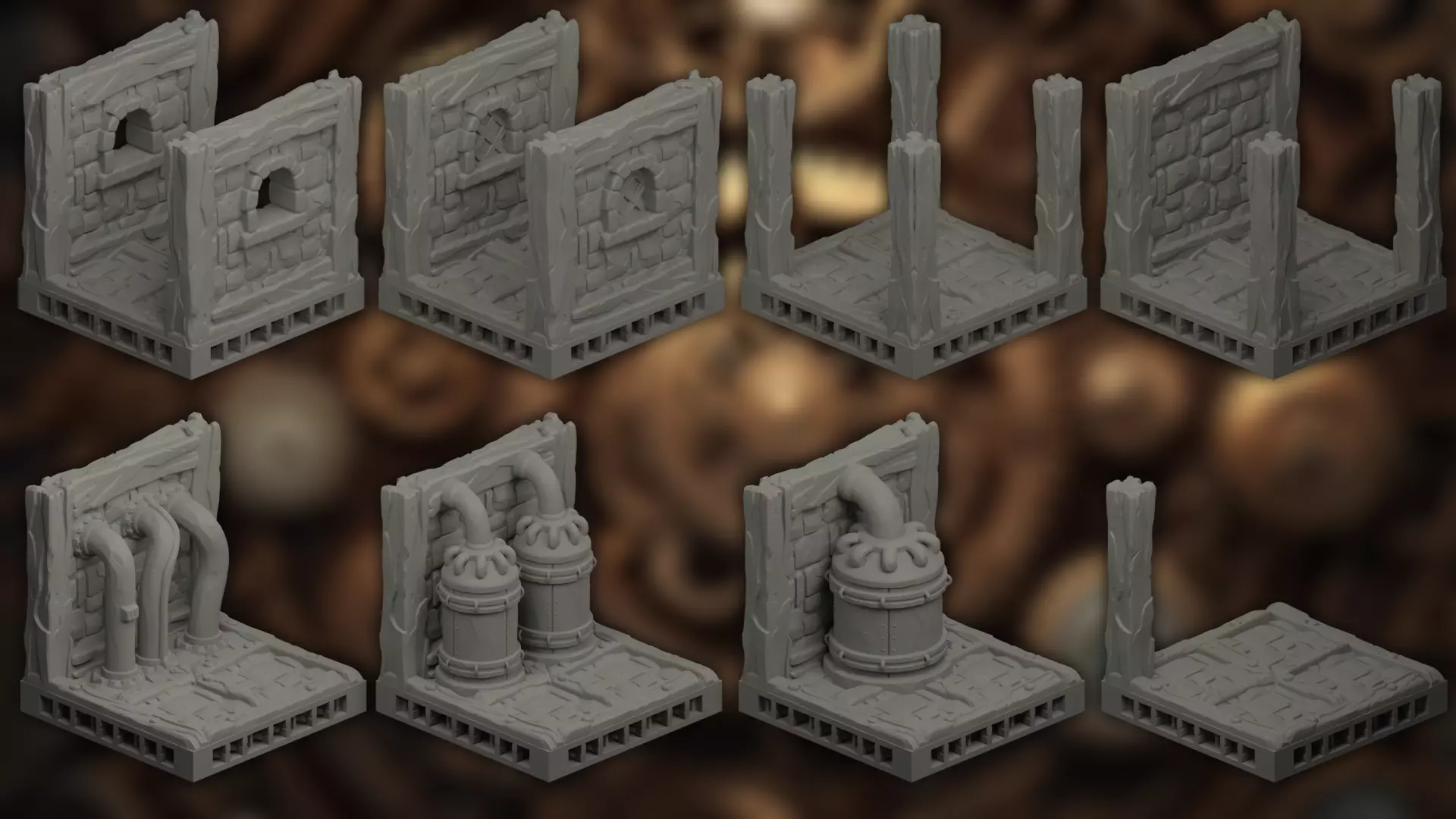 Cogsworth Hollow OpenLOCK 3D print model_4