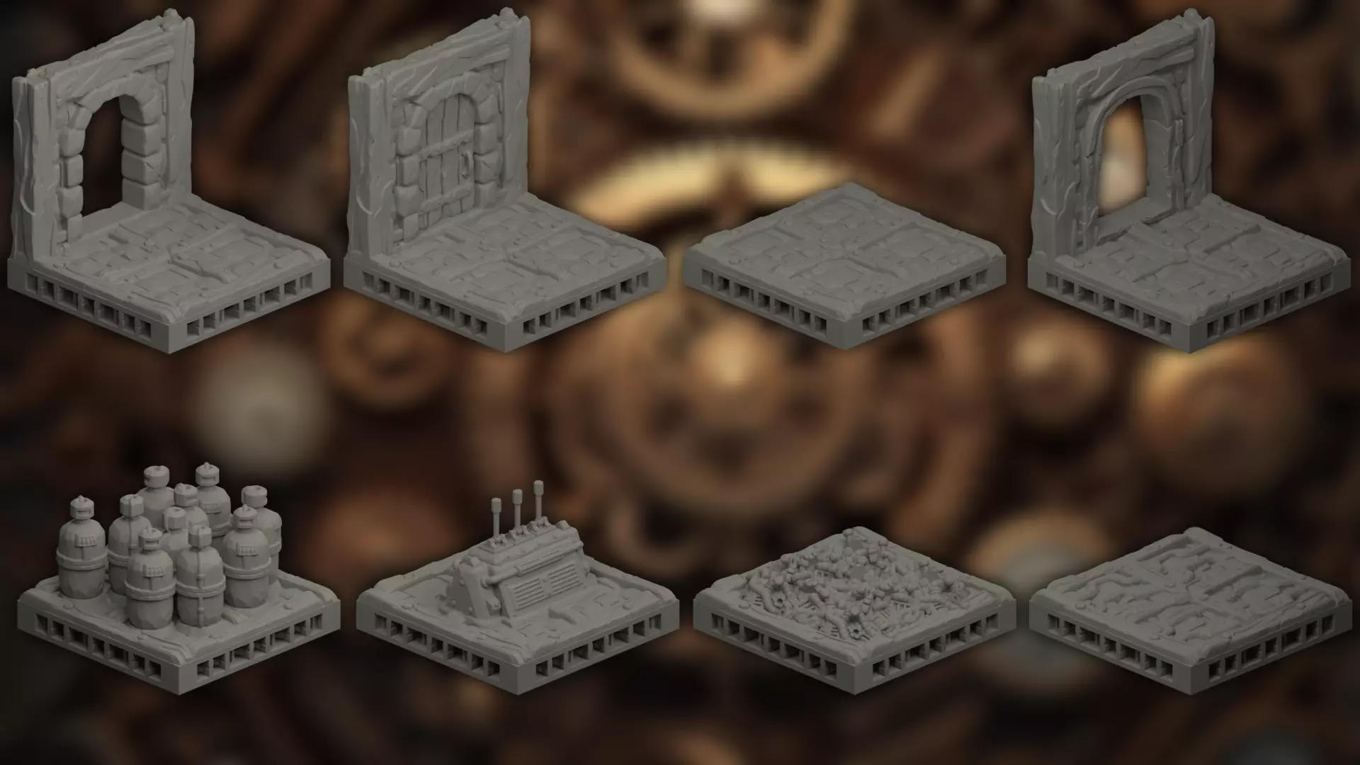 Cogsworth Hollow OpenLOCK 3D print model_2