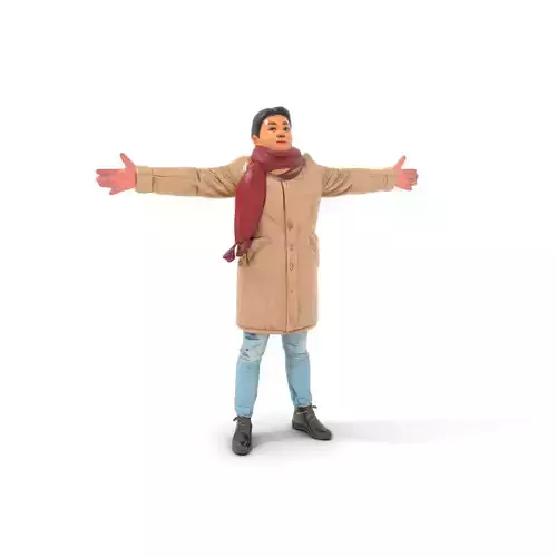 Stylish Quilted Coat model pack