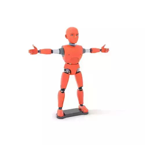 Orange Robot Mannequin model pack