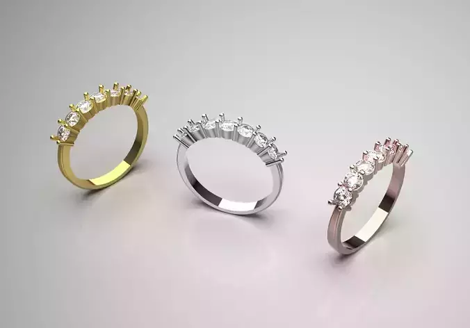 wedding bridal stl 3d ring model jr00030
