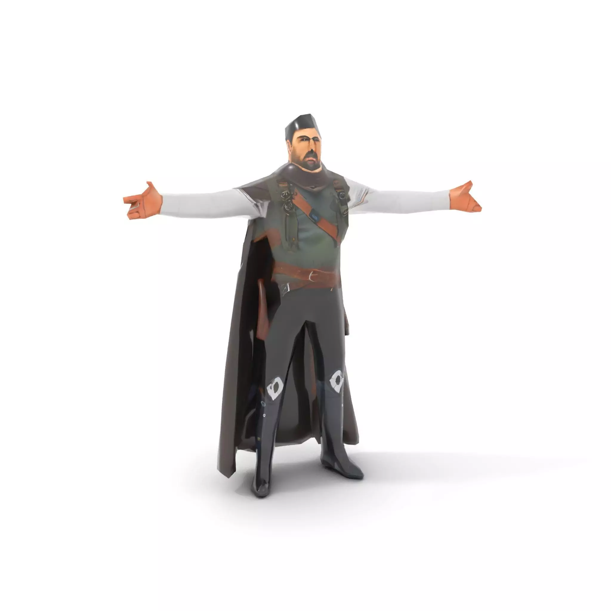 Medieval Warrior Attire model pack Low-poly 3D model_9