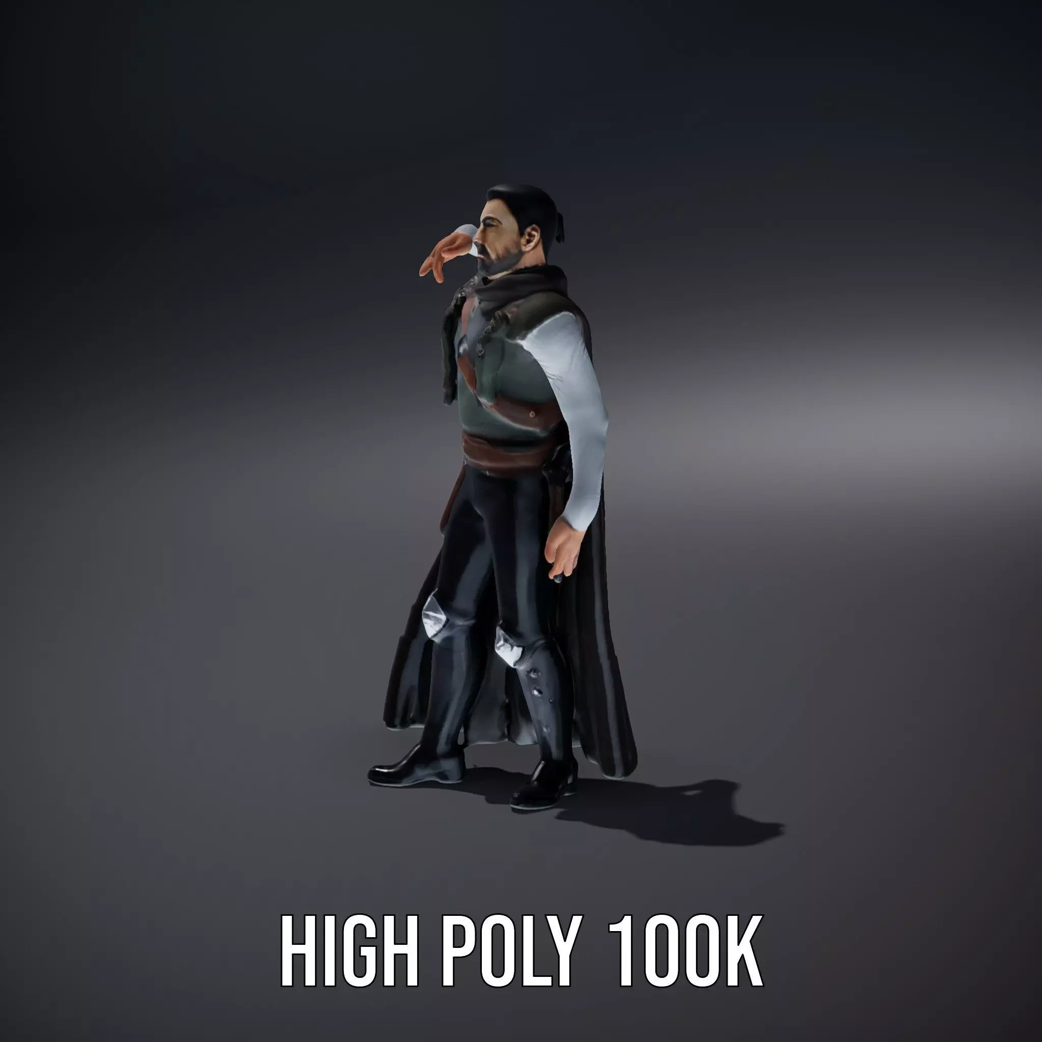 Medieval Warrior Attire model pack Low-poly 3D model_34