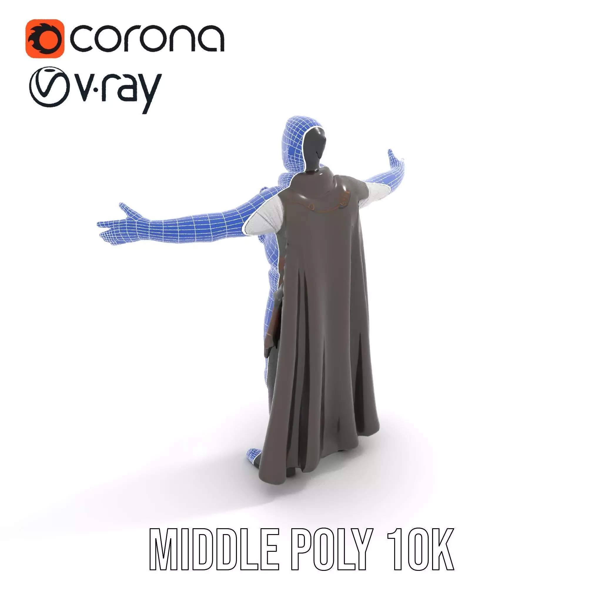 Medieval Warrior Attire model pack Low-poly 3D model_11