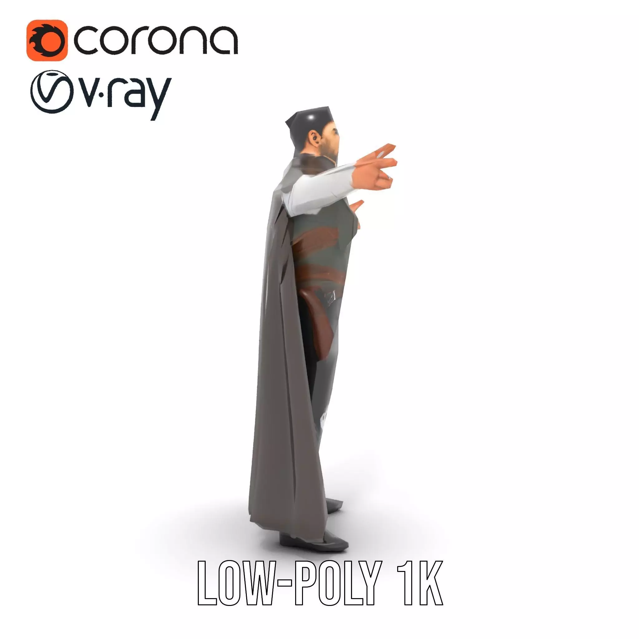 Medieval Warrior Attire model pack Low-poly 3D model_28