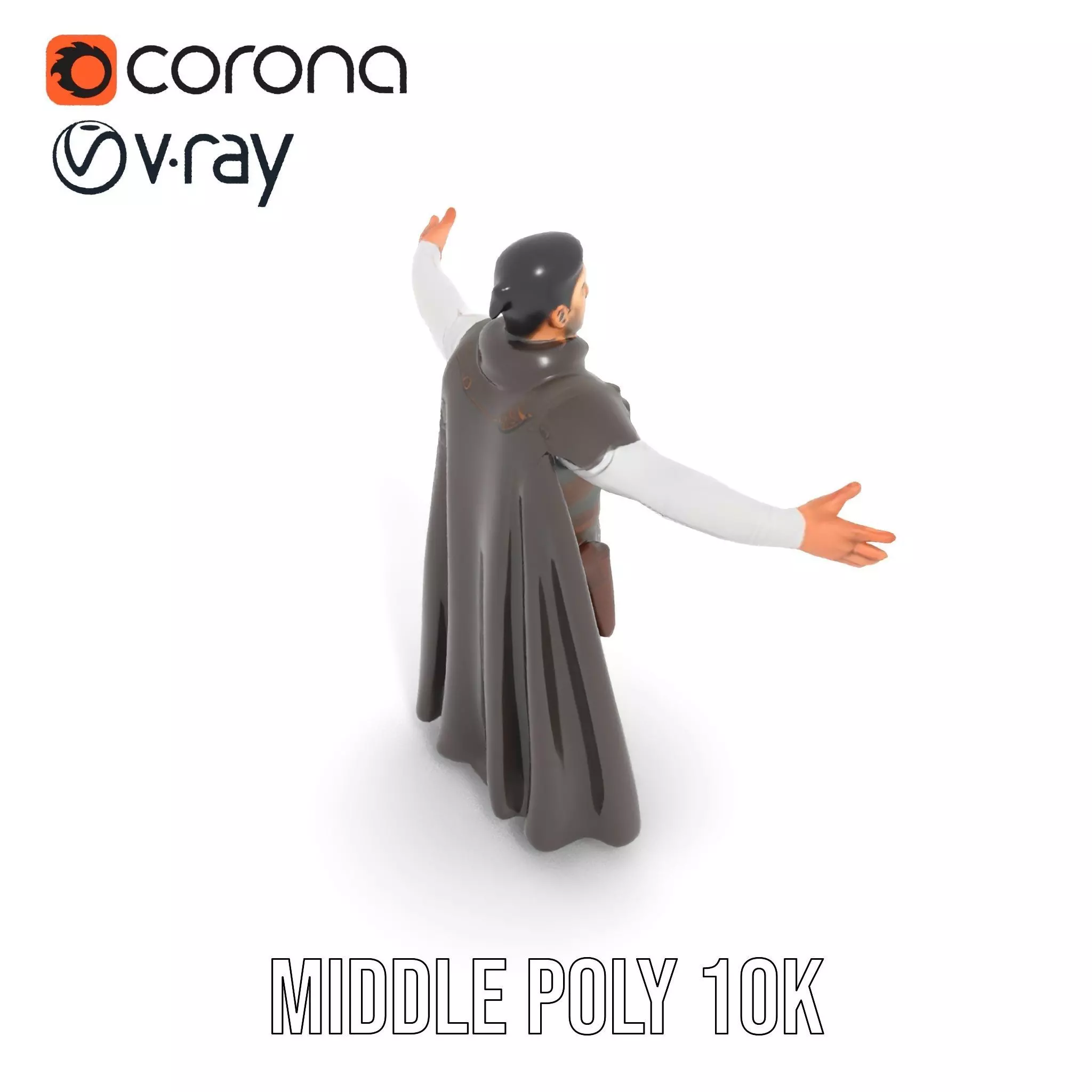 Medieval Warrior Attire model pack Low-poly 3D model_22