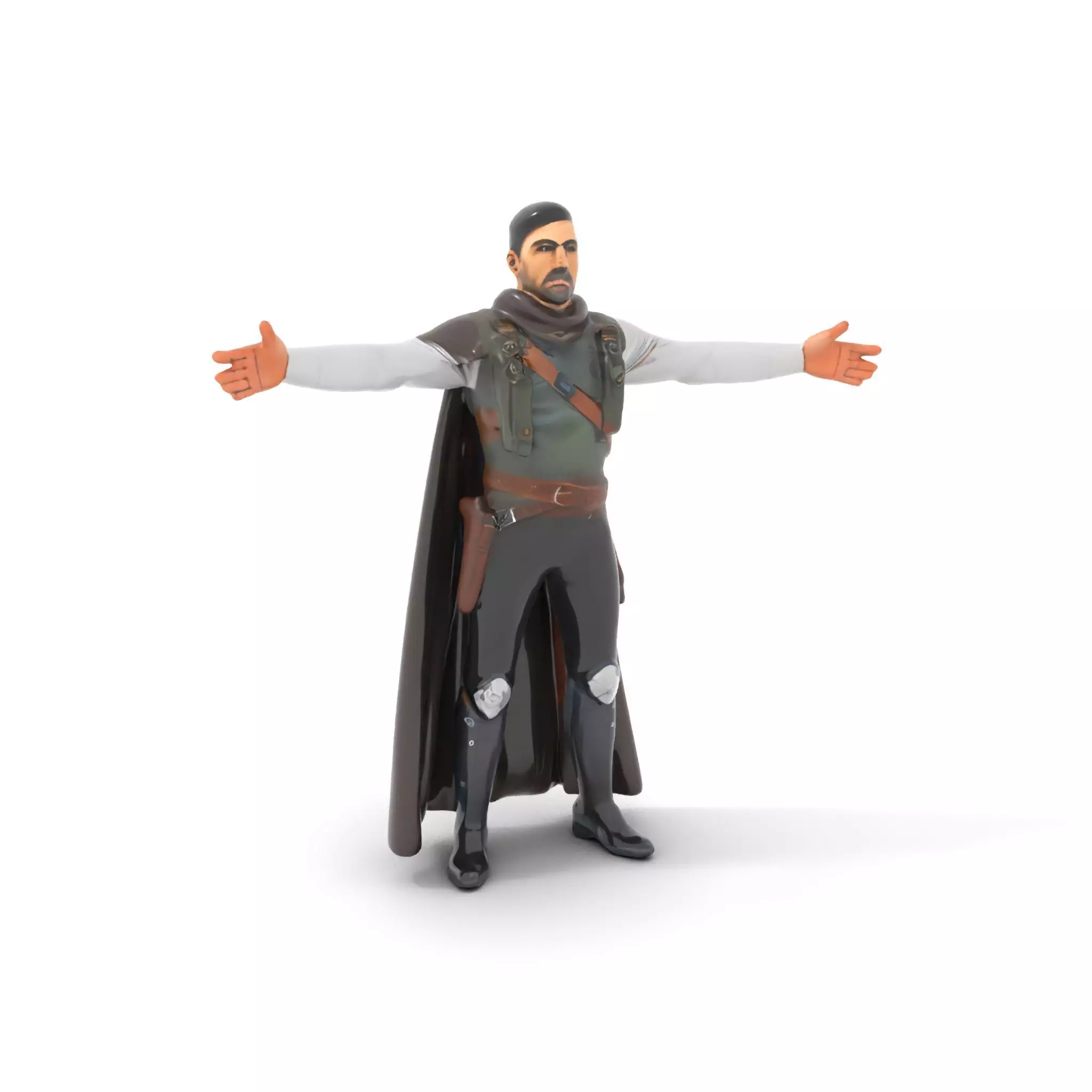 Medieval Warrior Attire model pack Low-poly 3D model_0