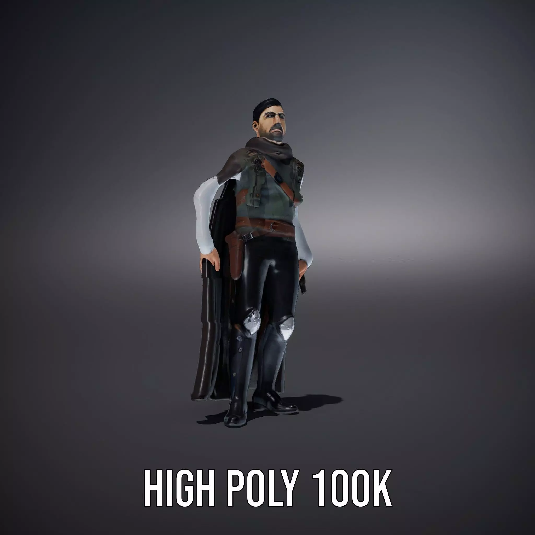 Medieval Warrior Attire model pack Low-poly 3D model_19