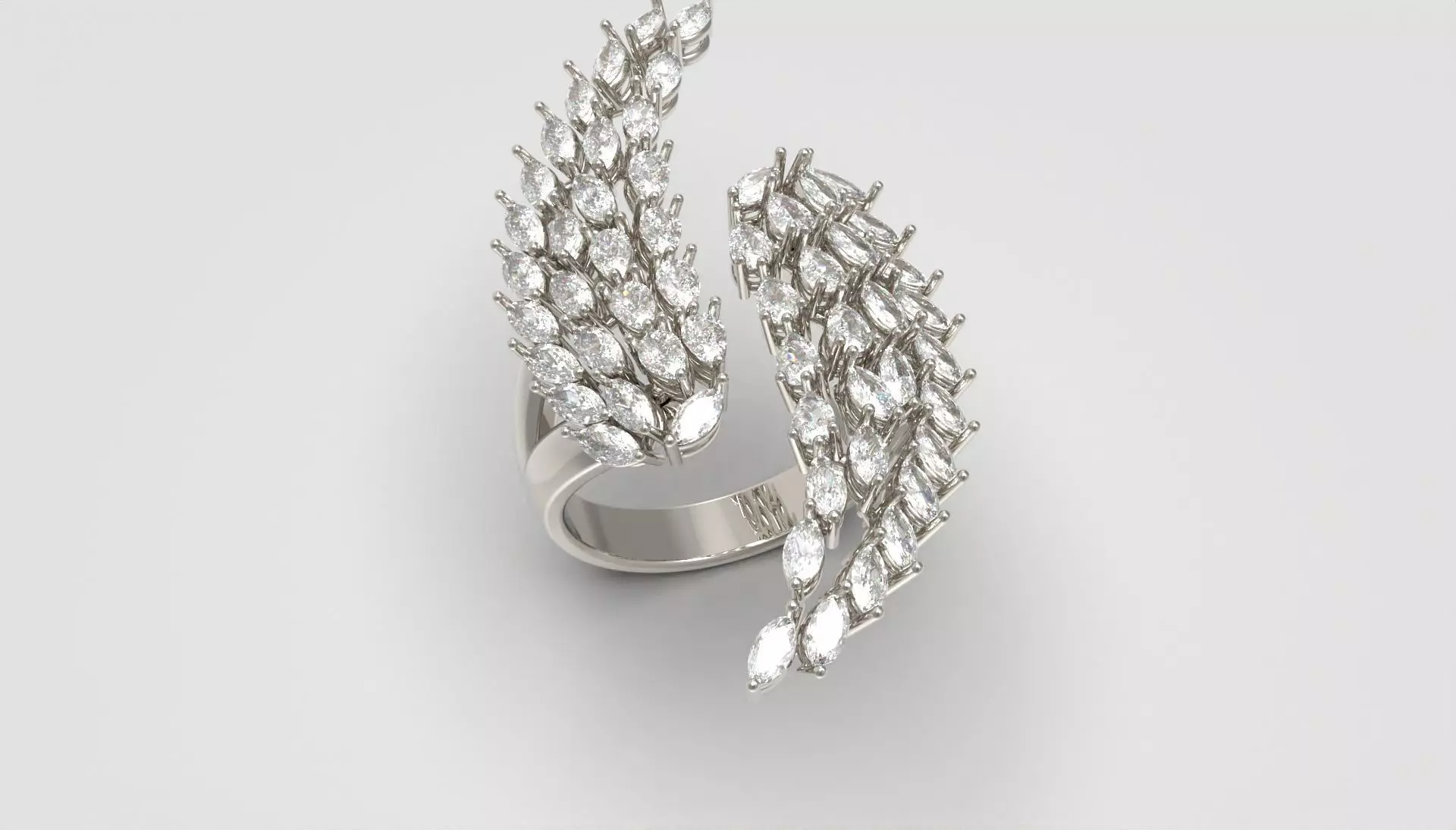 Aurelia Wing Ring 3D print model_4