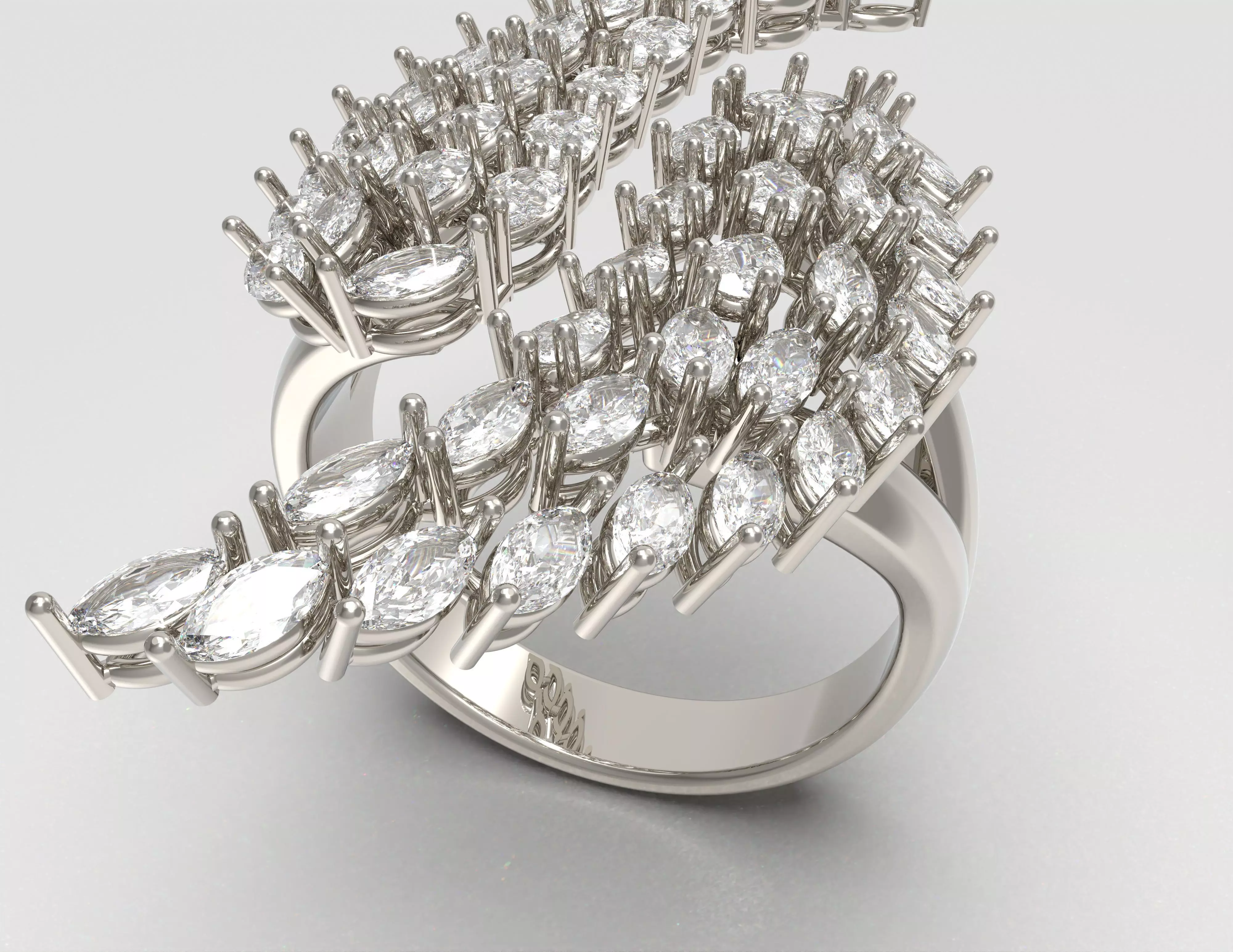 Aurelia Wing Ring 3D print model_14