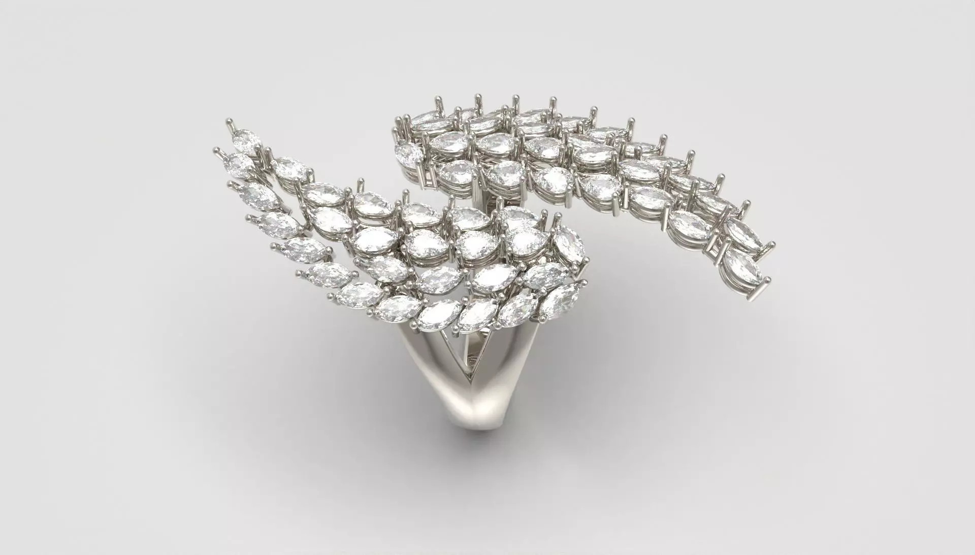 Aurelia Wing Ring 3D print model_7