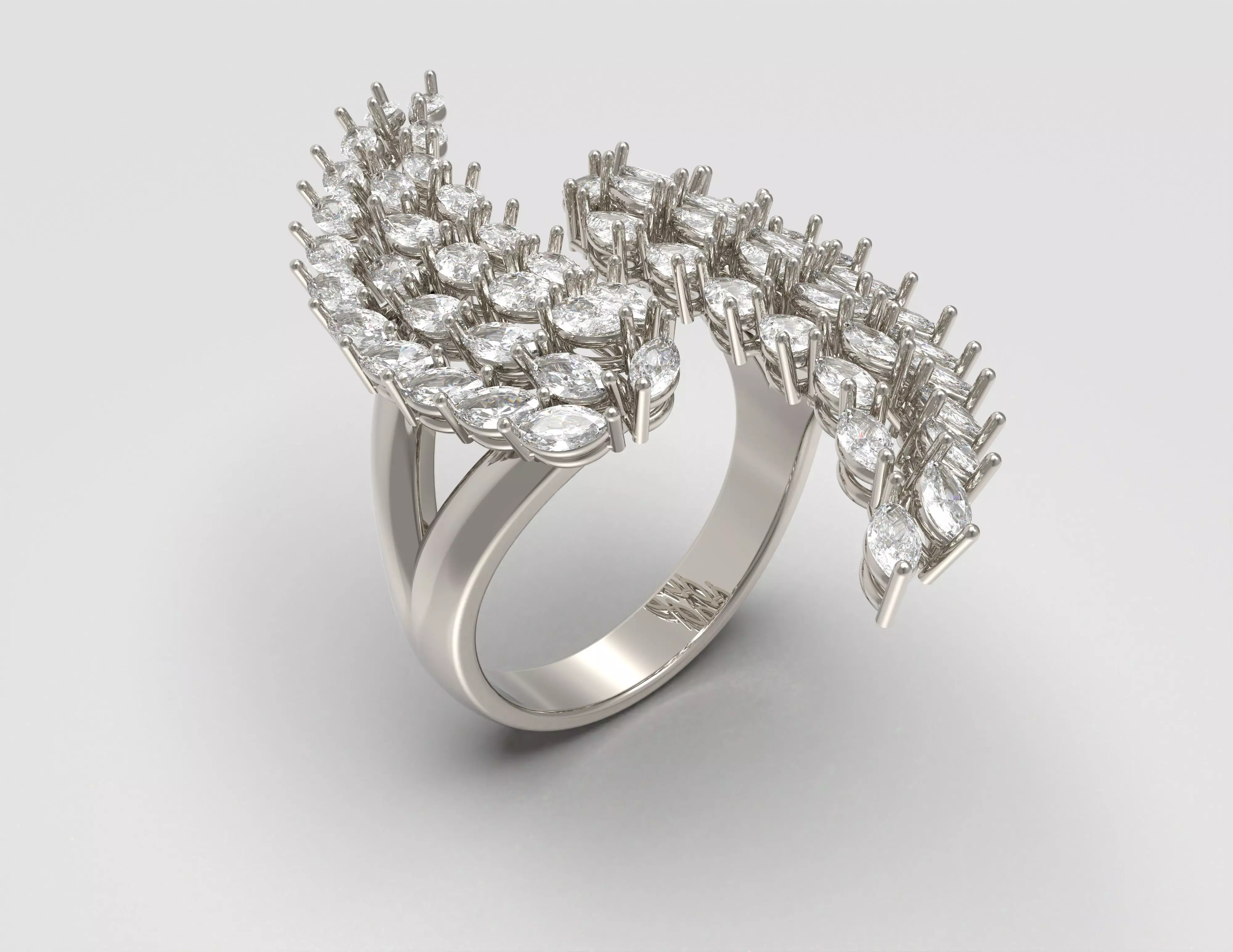 Aurelia Wing Ring 3D print model_10