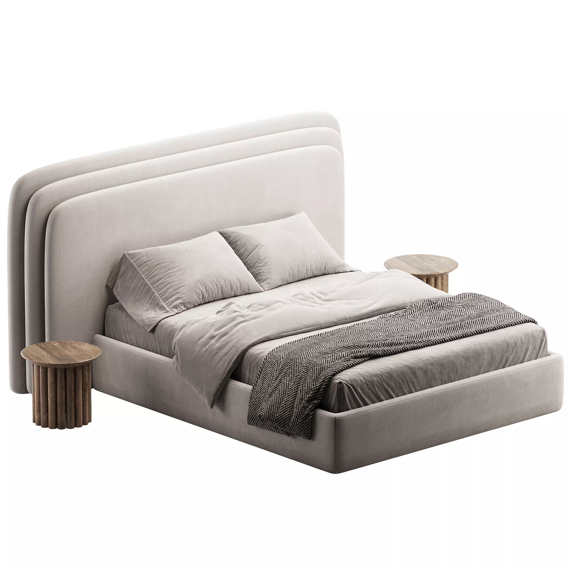 Voyage Royal BED Low-poly 3D model_1