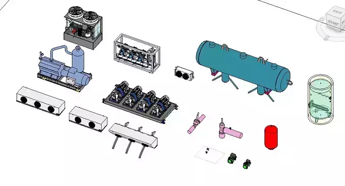 Equipements for refrigeration plant