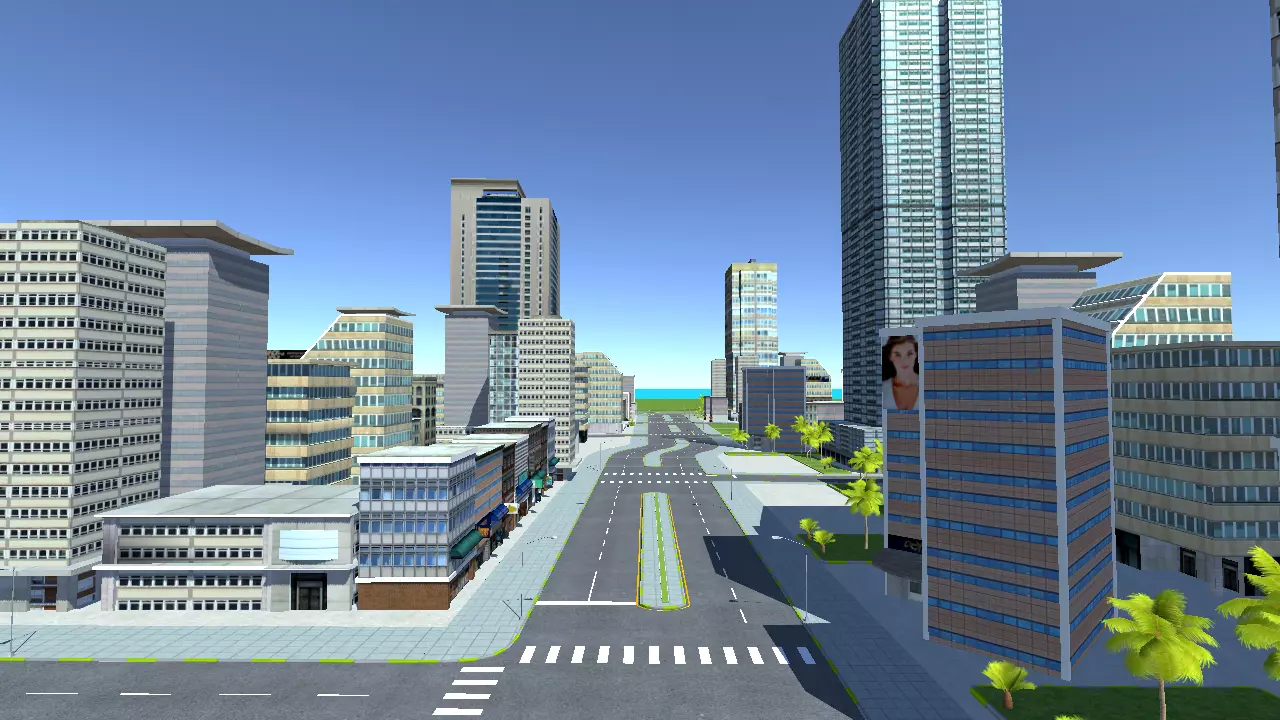 Mega City For Mobile Game Low-poly 3D model_6