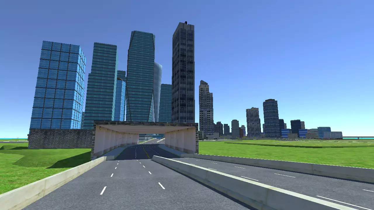 Mega City For Mobile Game Low-poly 3D model_9