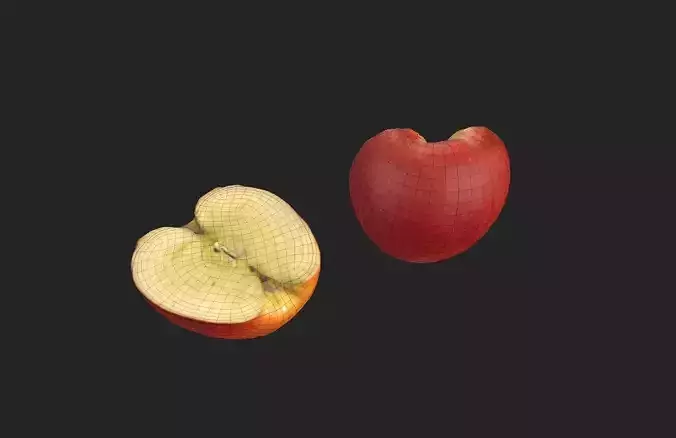 Apple M16 Low-poly 3D model 2