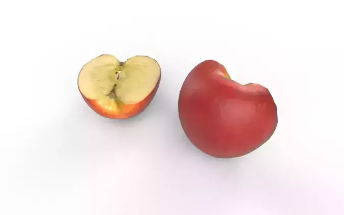 Apple M16 Low-poly 3D model 4