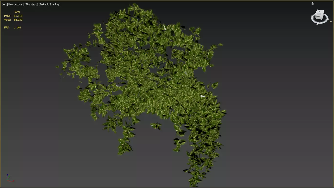 Modern Concrete Planter Bench 3D model_11