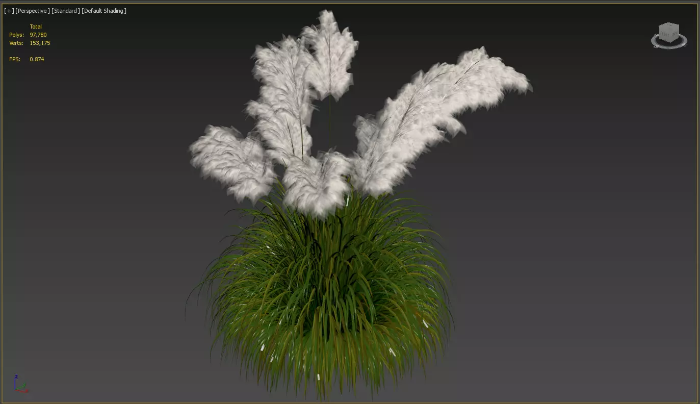 Modern Concrete Planter Bench 3D model_7