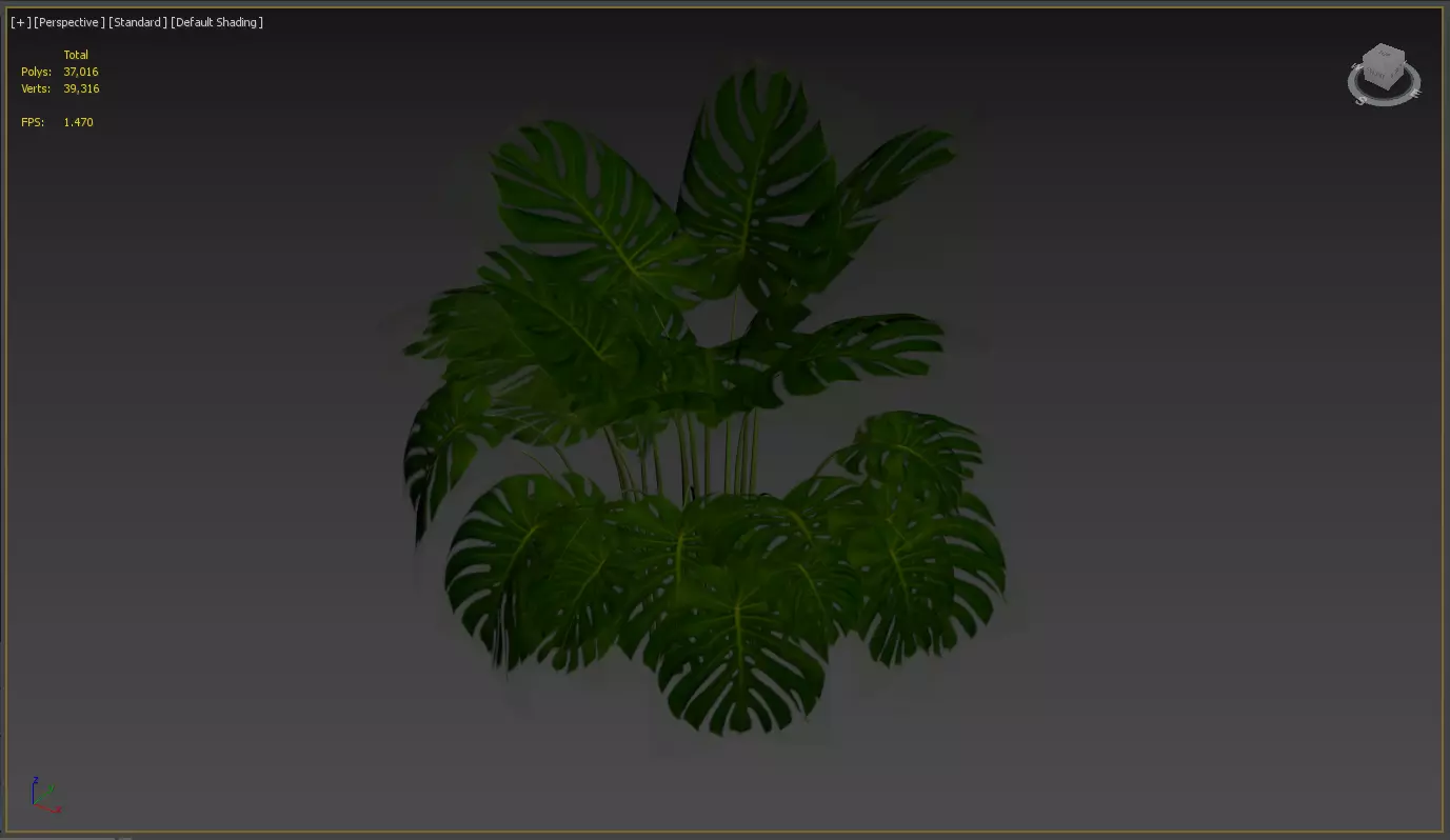 Modern Concrete Planter Bench 3D model_8