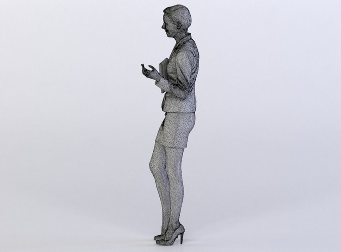 Stephanie 0390 Woman holding a tablet