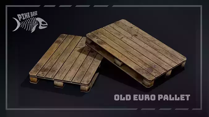 Old Wooden Euro Pallet
