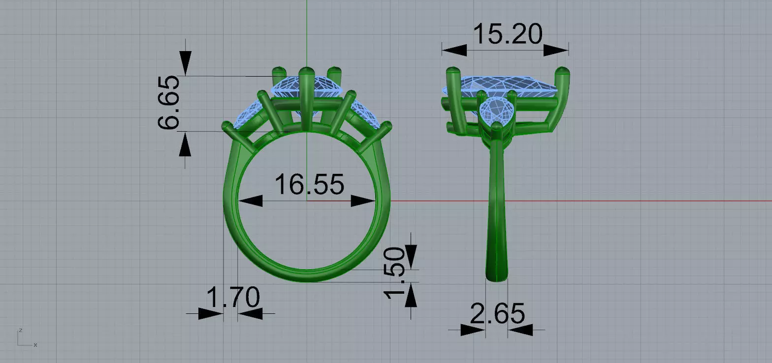 Gold N1582 3D print model_7