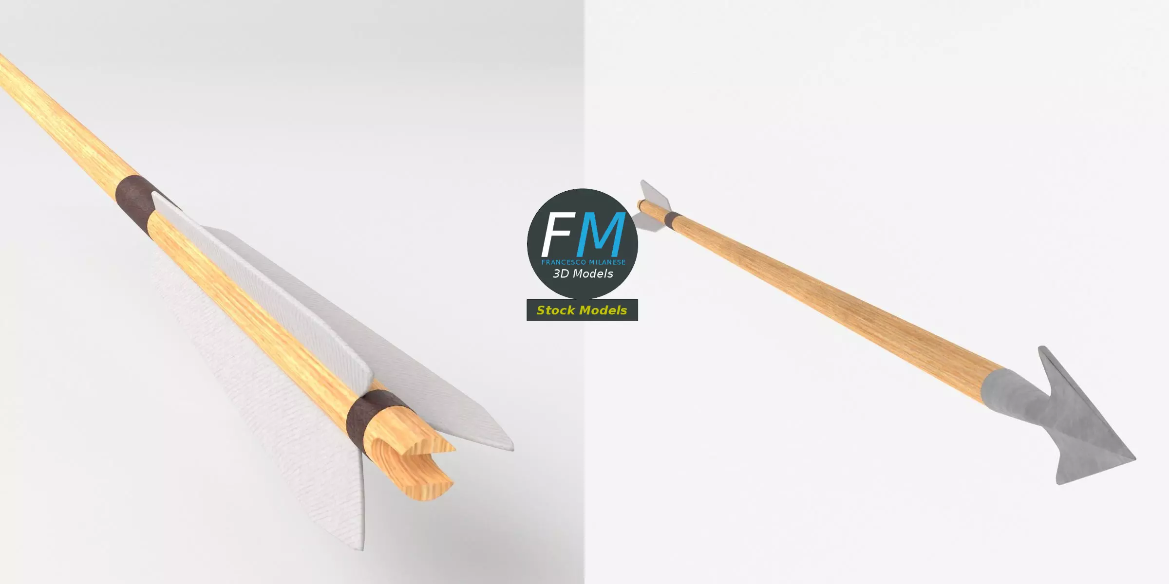 Arrow Free low-poly 3D model_2