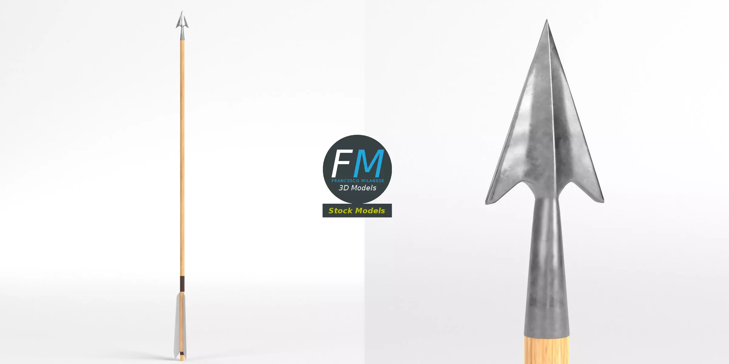 Arrow Free low-poly 3D model_0