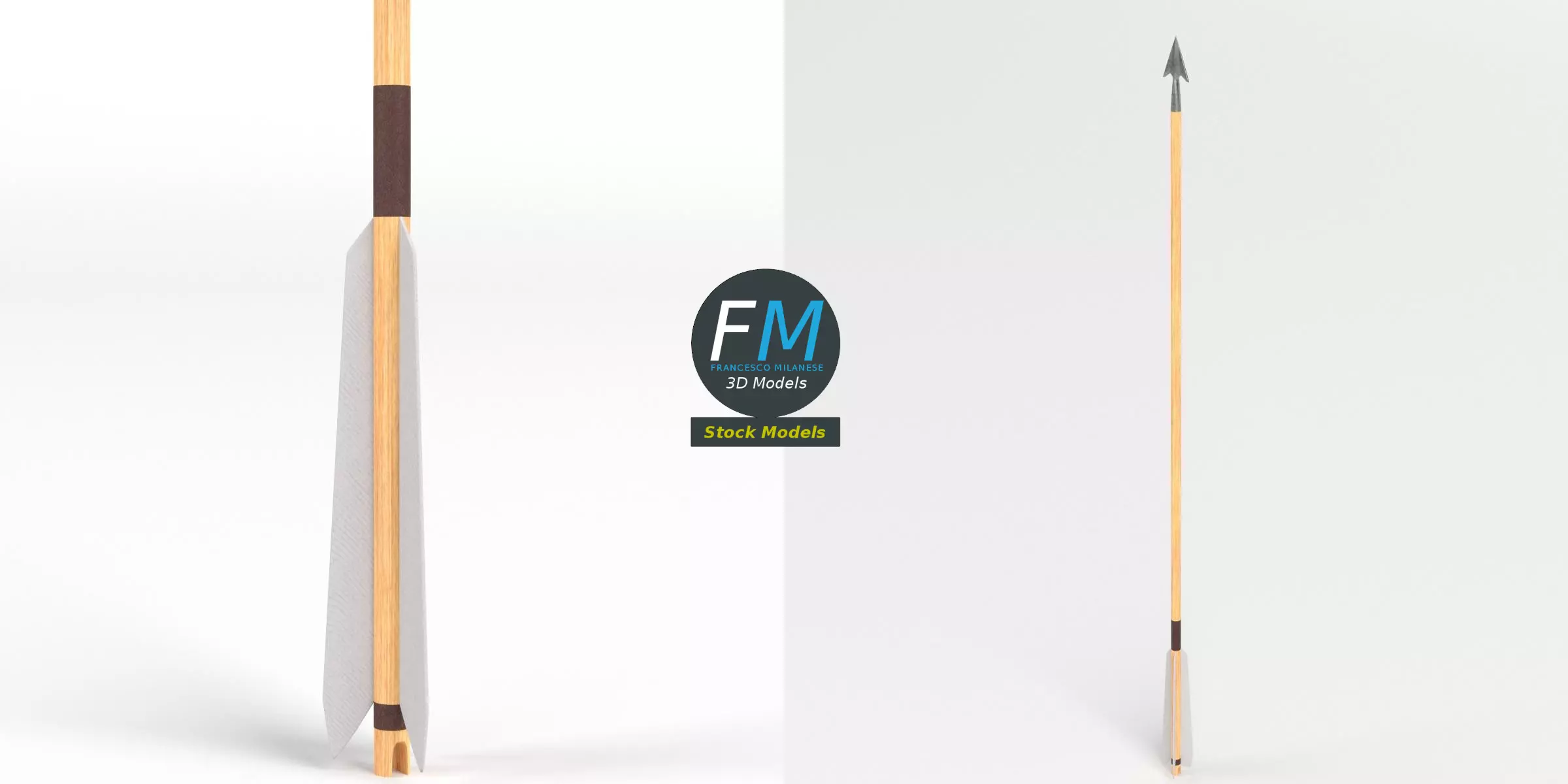 Arrow Free low-poly 3D model_1