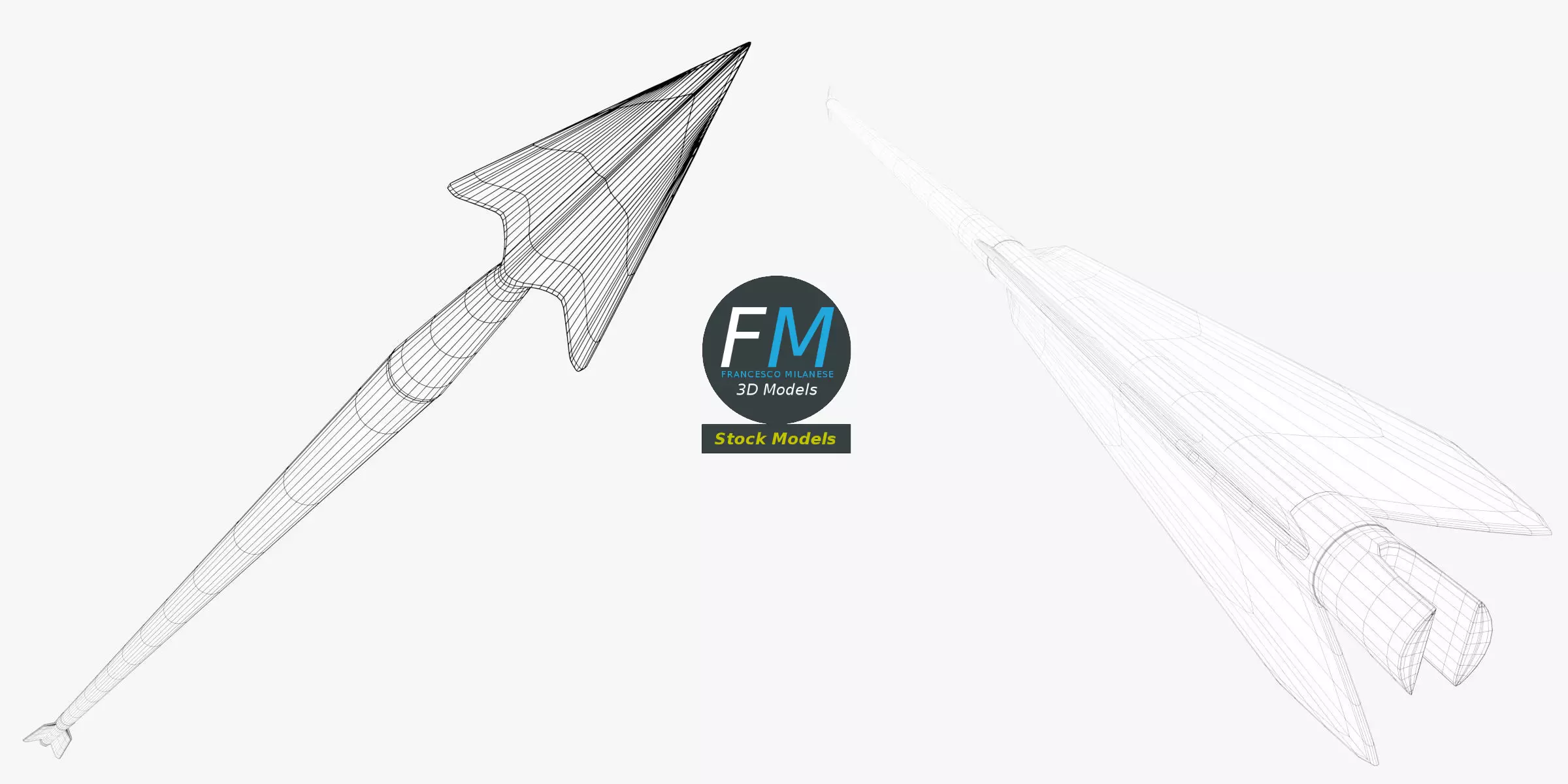 Arrow Free low-poly 3D model_3