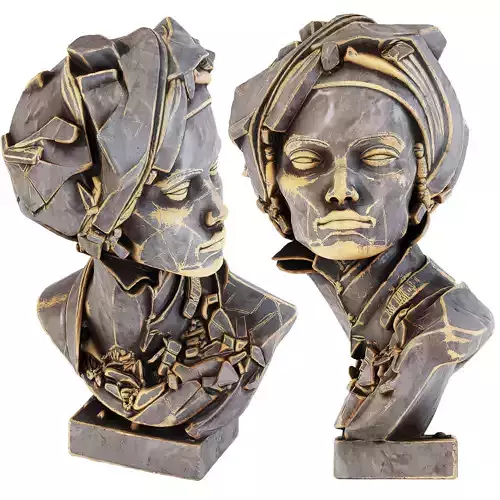 Geometric Bust Sculpture