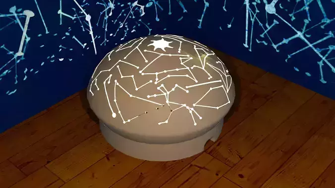 All Star Constellation Cosmic Galaxy Light Lamp