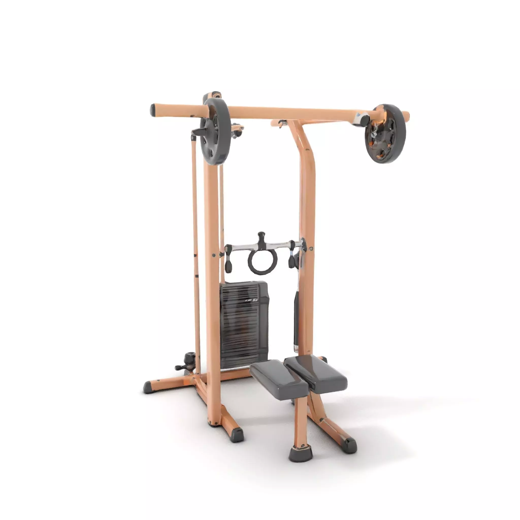 Copper Fitness Station model pack Low-poly 3D model_23